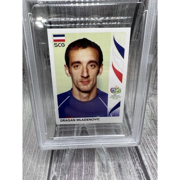 2006 PANINI WORLD CUP GERMANY STICKER #218 DRAGAN MLADENOVIC PSA 6 Ex-nm Serbia - Picture 3 of 10